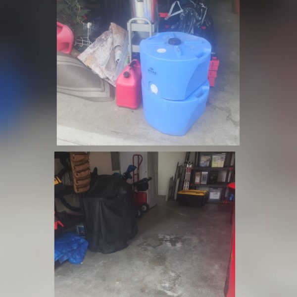 Before And After G Grace Junk removal Garage Cleanout in Puyallup WA